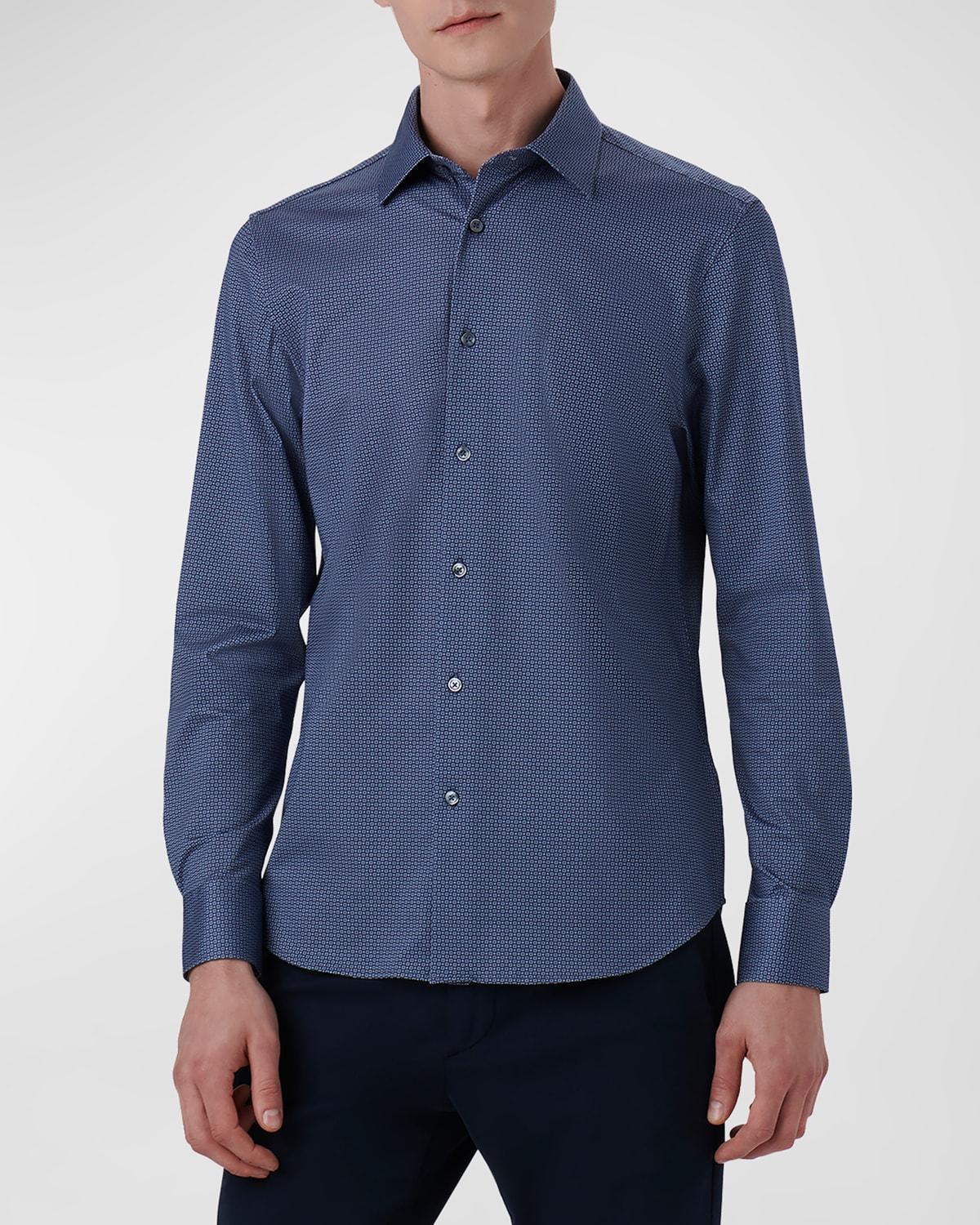 Mens Ooohcotton Tech James Long-Sleeve Denim Shirt Product Image