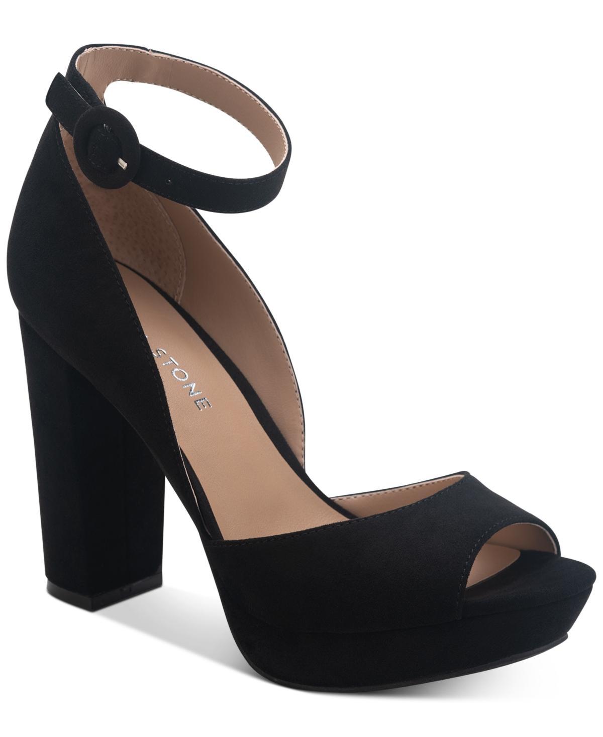 Sun + Stone Womens Reeta Peep Toe Block Heel Platform Sandals, Created for Macys Product Image