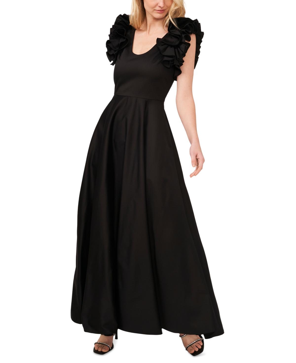 Women's Ruffled Cap Sleeve Maxi Dress Product Image