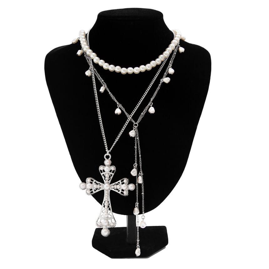 Faux Pearl Necklace Set (Various Designs) Product Image