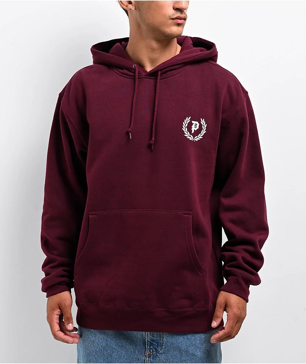 Primitive Redemption Maroon Hoodie Product Image