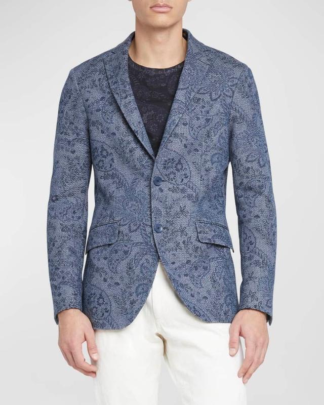 Mens Paisley-Print Jacket Product Image