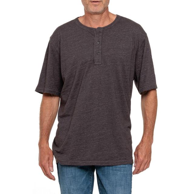 Faherty Heather Henley Shirt - Short Sleeve Product Image