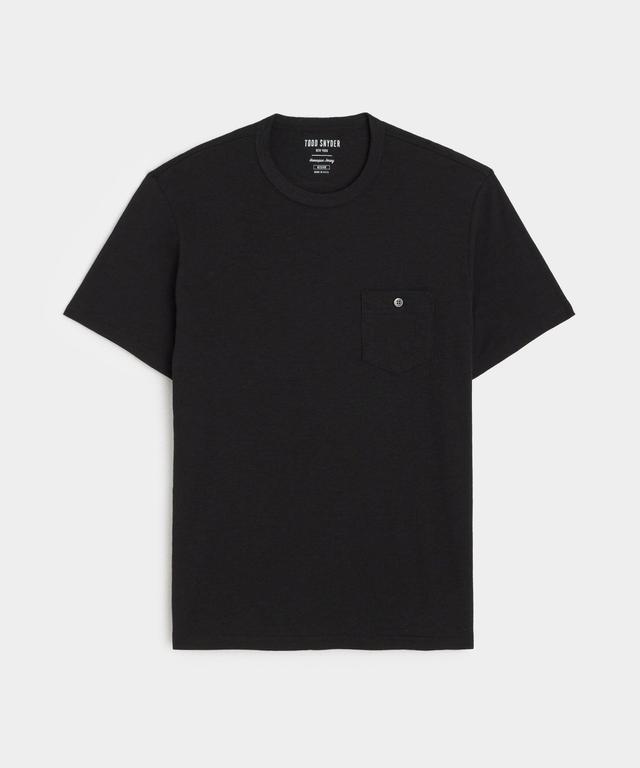 Made in L.A. Homespun Slub Pocket T-Shirt in Black Product Image