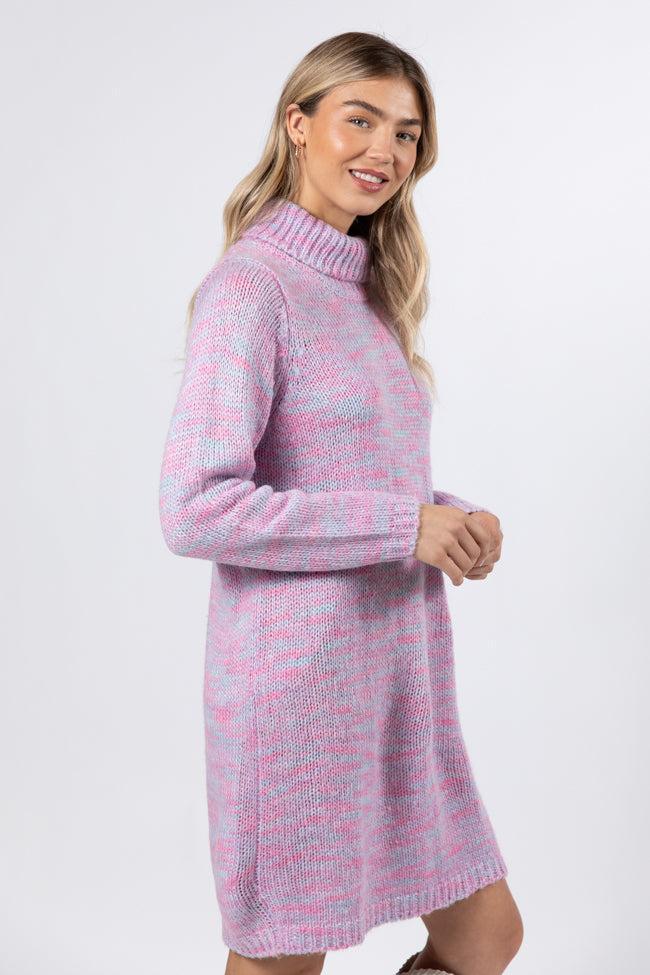 Winter Skies Multi Knit Sweater Dress FINAL SALE Product Image