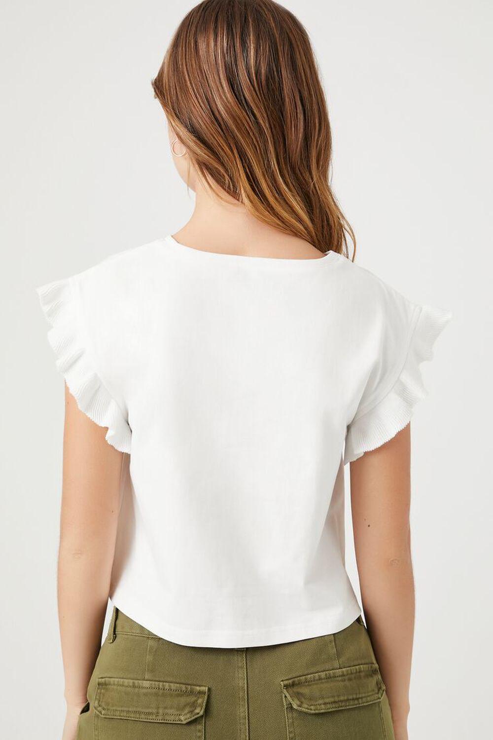 Butterfly-Sleeve Crop Top | Forever 21 Product Image