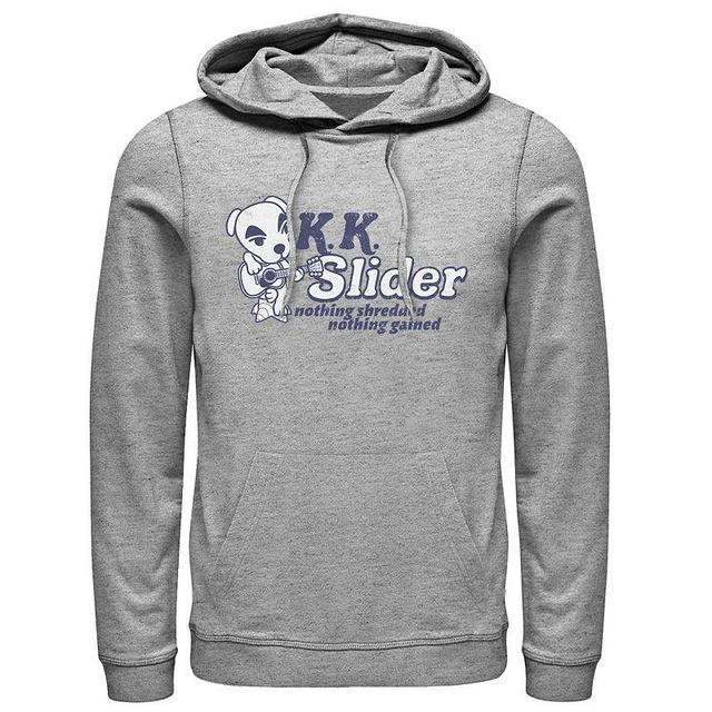 Mens Animal Crossing K.K. Slider Nothing Shredded Nothing Gained Hoodie Athletic Grey Product Image