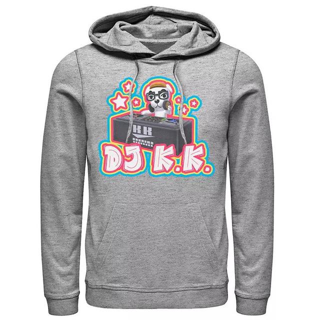 Mens Animal Crossing DJ K.K. Portrait Hoodie Athletic Grey Product Image