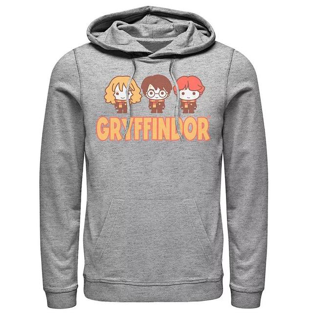 Mens Harry Potter Gryffindor Best Friends Lineup Hoodie Athletic Grey Product Image