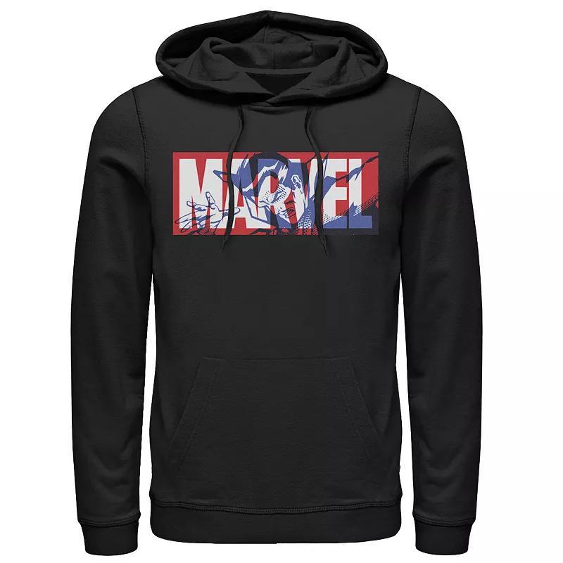 Mens Marvel Venom Logo White Simple Text Graphic Hoodie Product Image