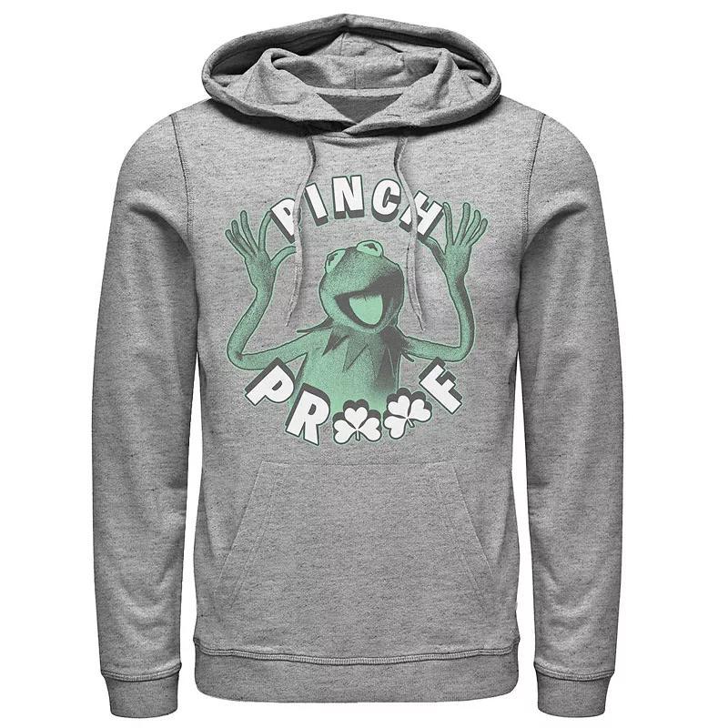 Disneys Muppets St. Patricks Day Kermit The Frog Pinch Proof Mens Hoodie Athletic Grey Product Image