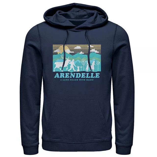 Mens Disney Frozen Arendelle Pullover Hoodie Blue Product Image