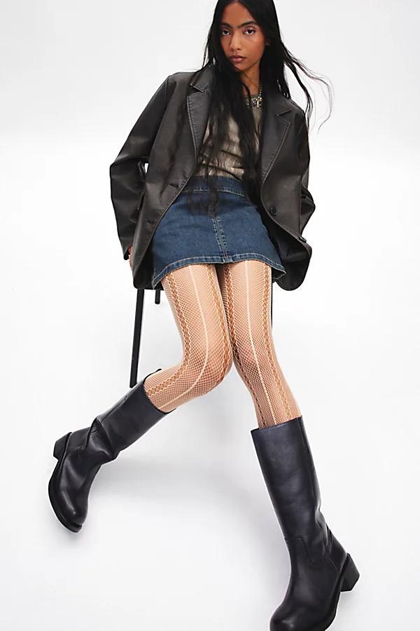 Pointelle Clover Tights Womens at Urban Outfitters Product Image