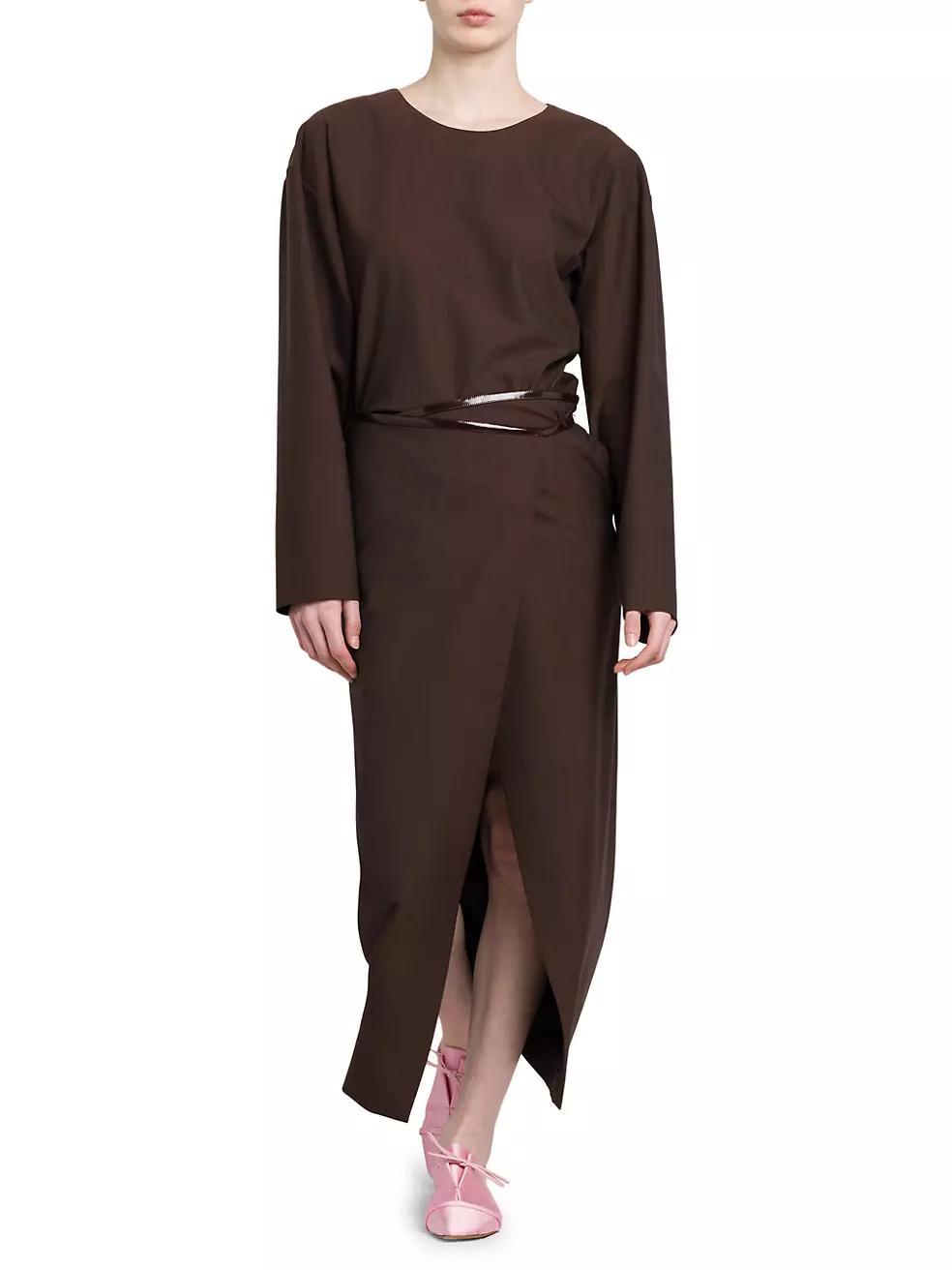 Belted Midi-Dress Product Image