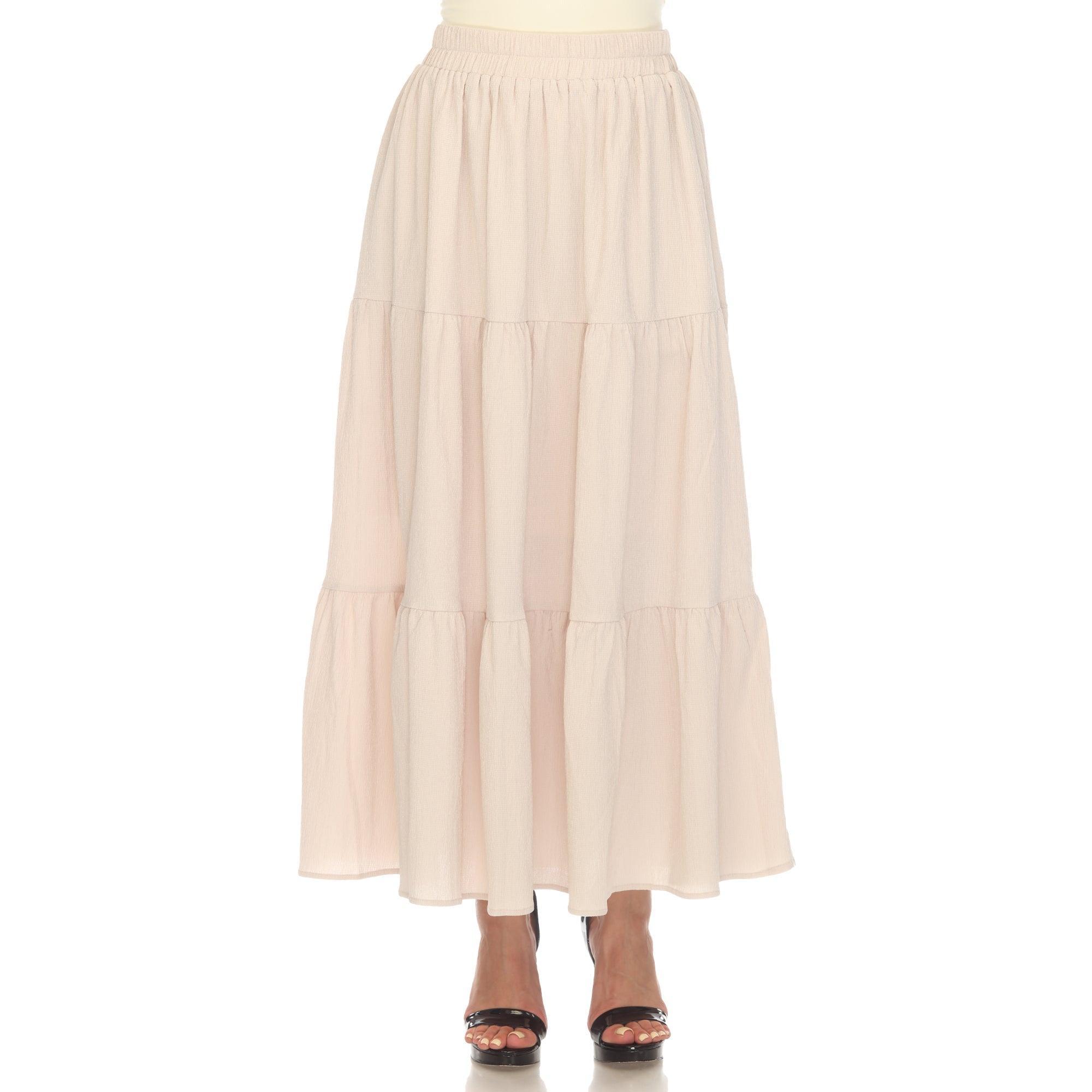 Pleated Tiered Maxi Skirt Product Image