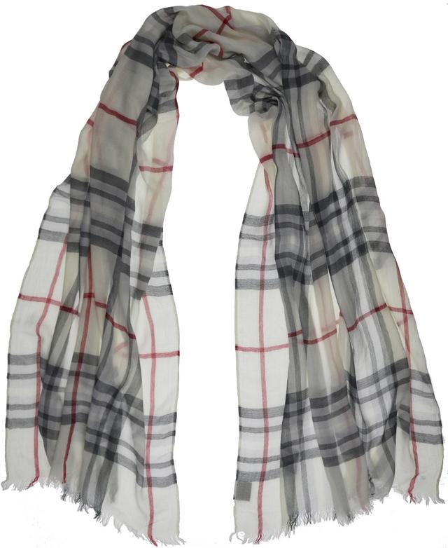 Fraas Womens Signature Plaid Lightweight Evening Wrap Product Image