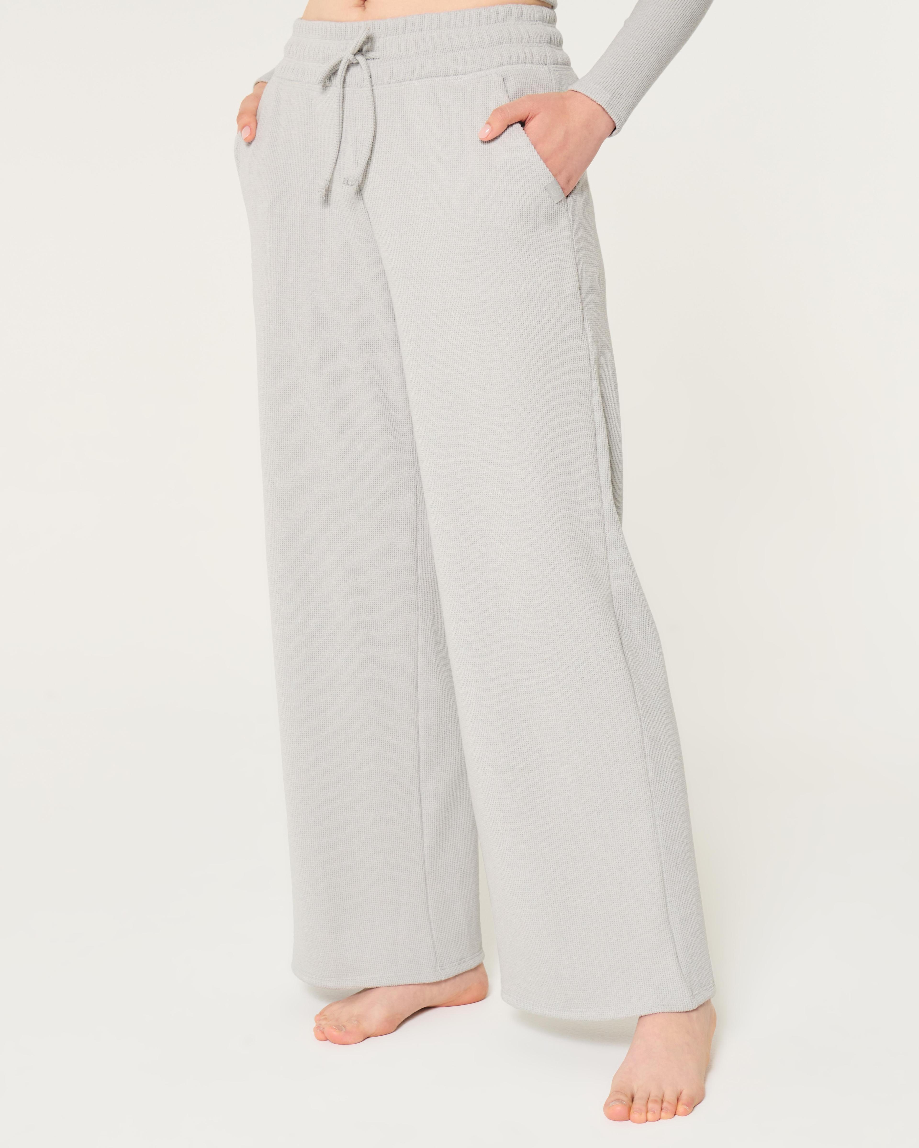 Gilly Hicks Waffle Wide-Leg Pants Product Image