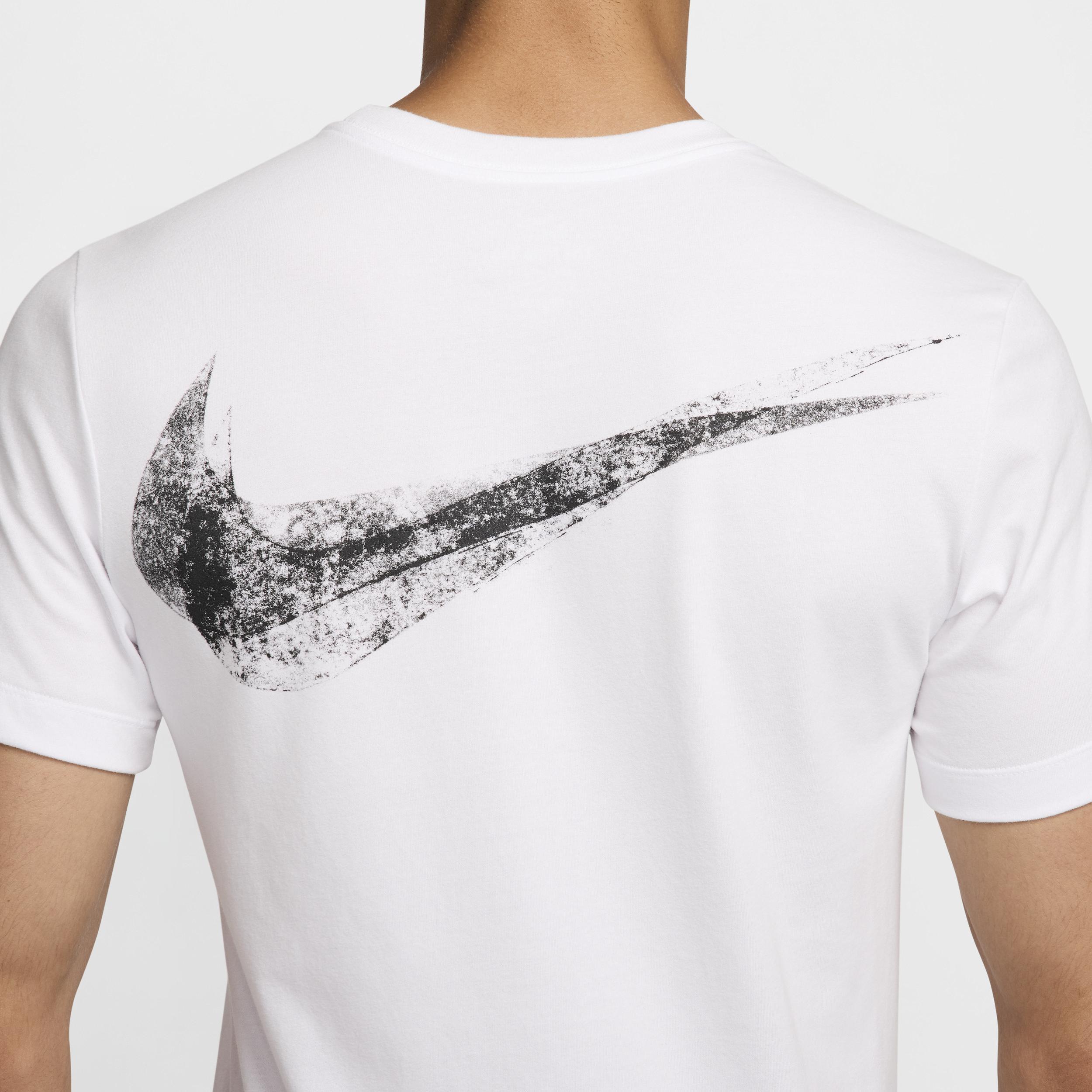 Nike Mens Nike Dri-FIT Swoosh 2 T-Shirt - Mens White/Black Product Image