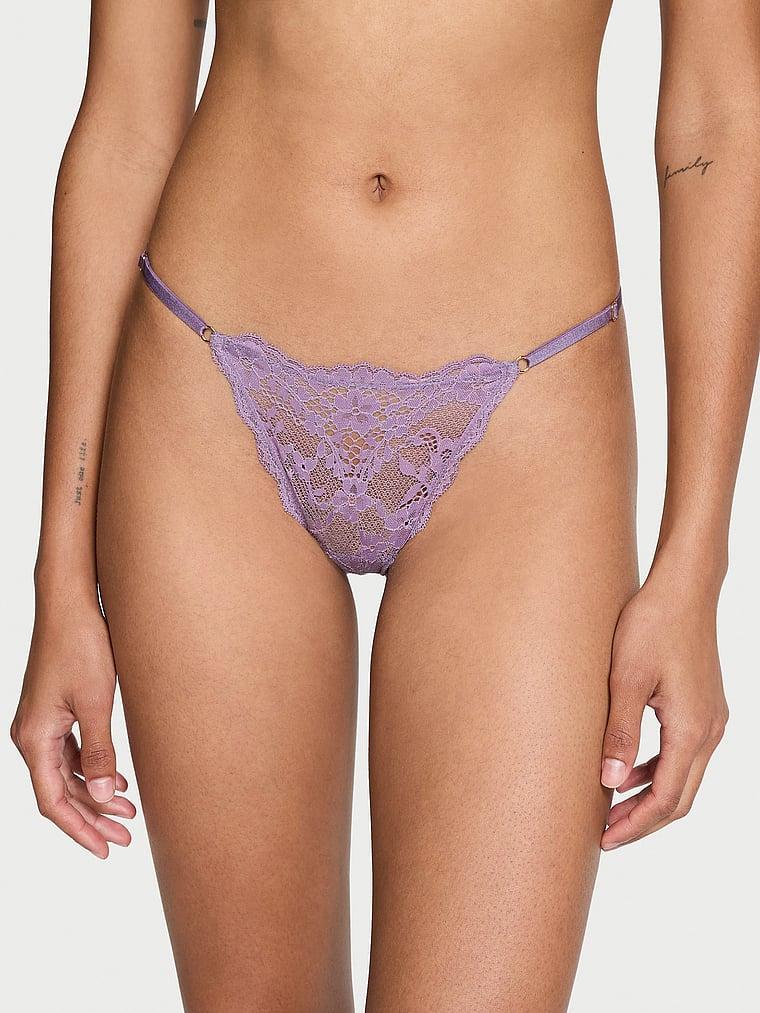 Lace-Trim V-String Panty Product Image