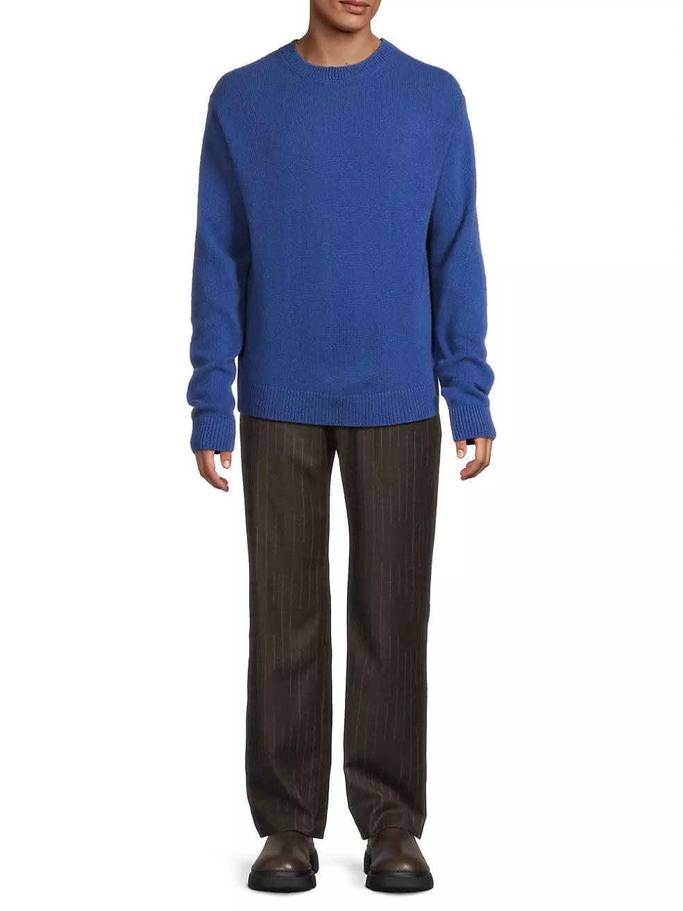 Simple Cashmere Crewneck Sweater Product Image