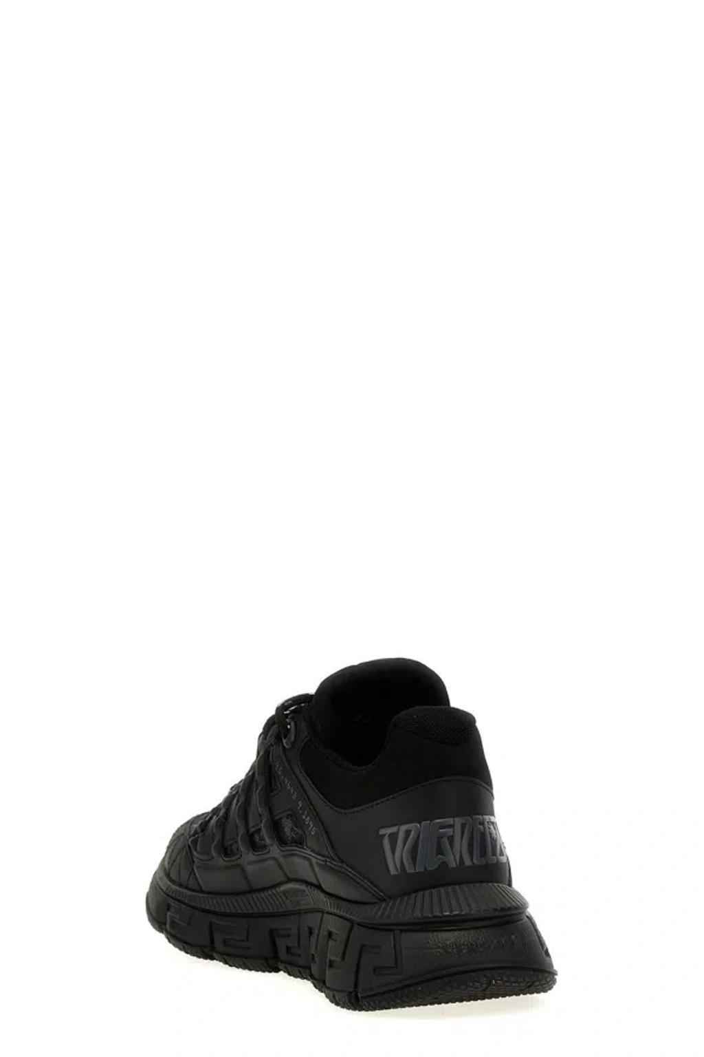 VERSACE Black Trigreca Baroque Sneakers Product Image