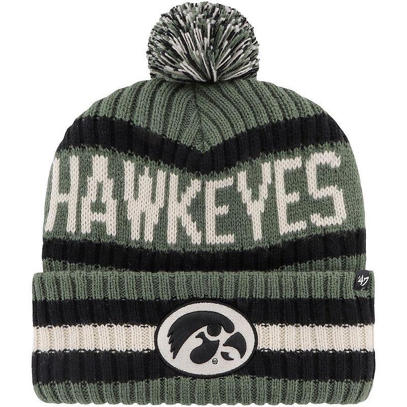 Mens 47 Iowa Hawkeyes OHT Military Appreciation Bering Cuffed Knit Hat with Pom Product Image