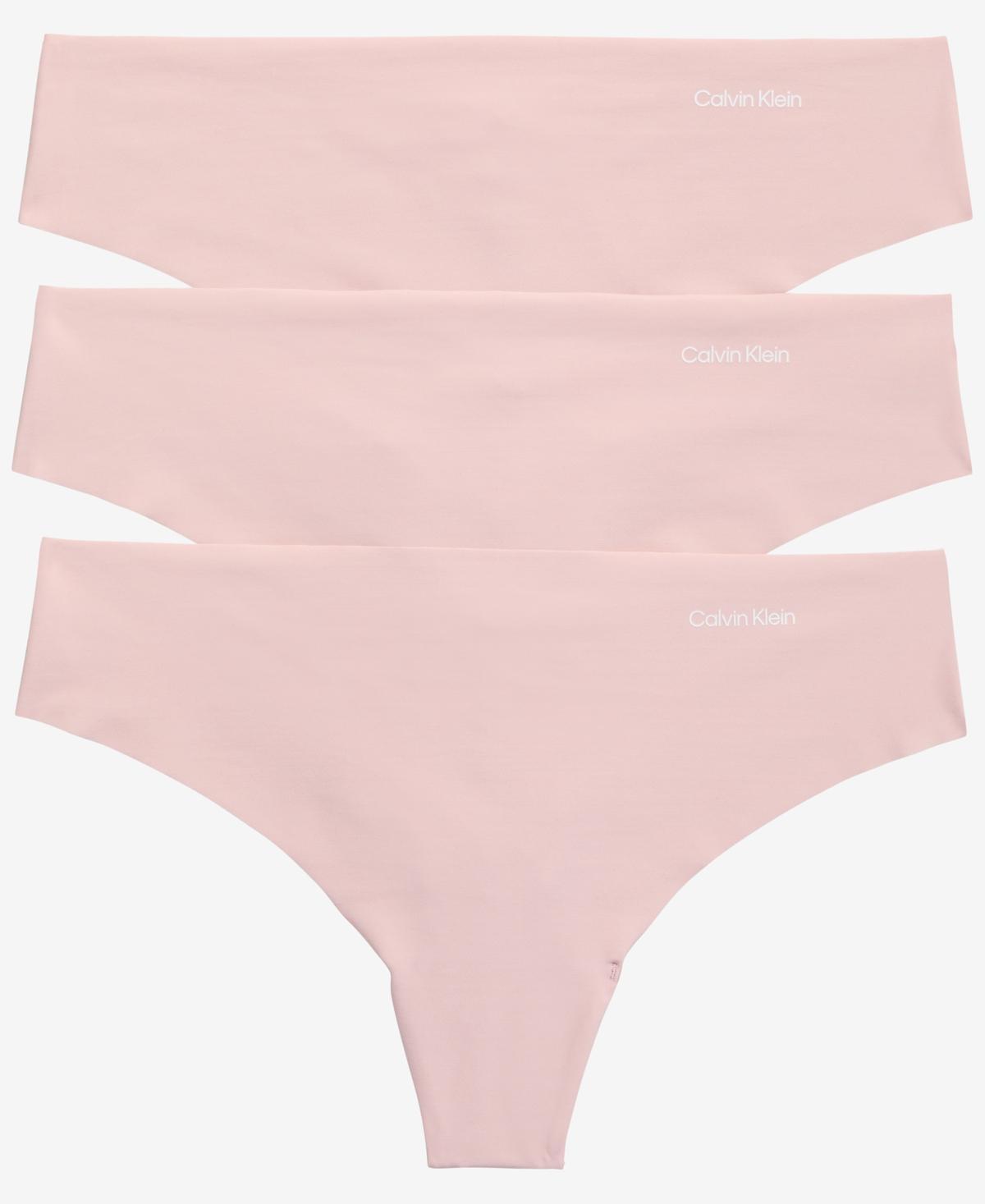 Calvin Klein Womens Invisibles 3-Pack Thong Underwear QD3558 Product Image