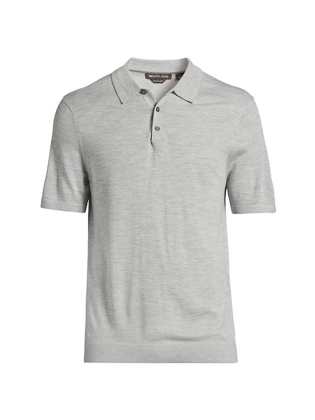 Mens Wool Polo Shirt Product Image