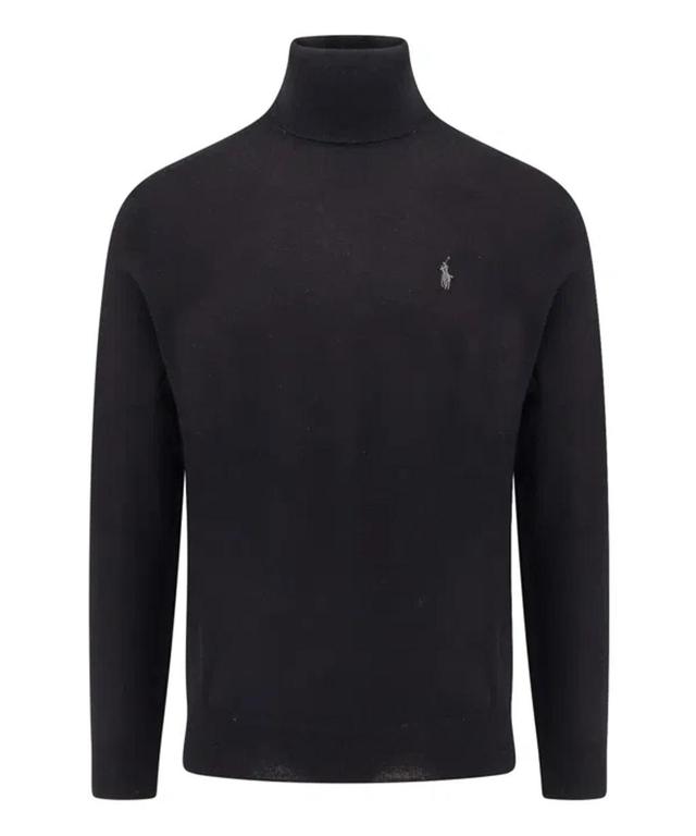 Roll-neck Sweater In Black Product Image