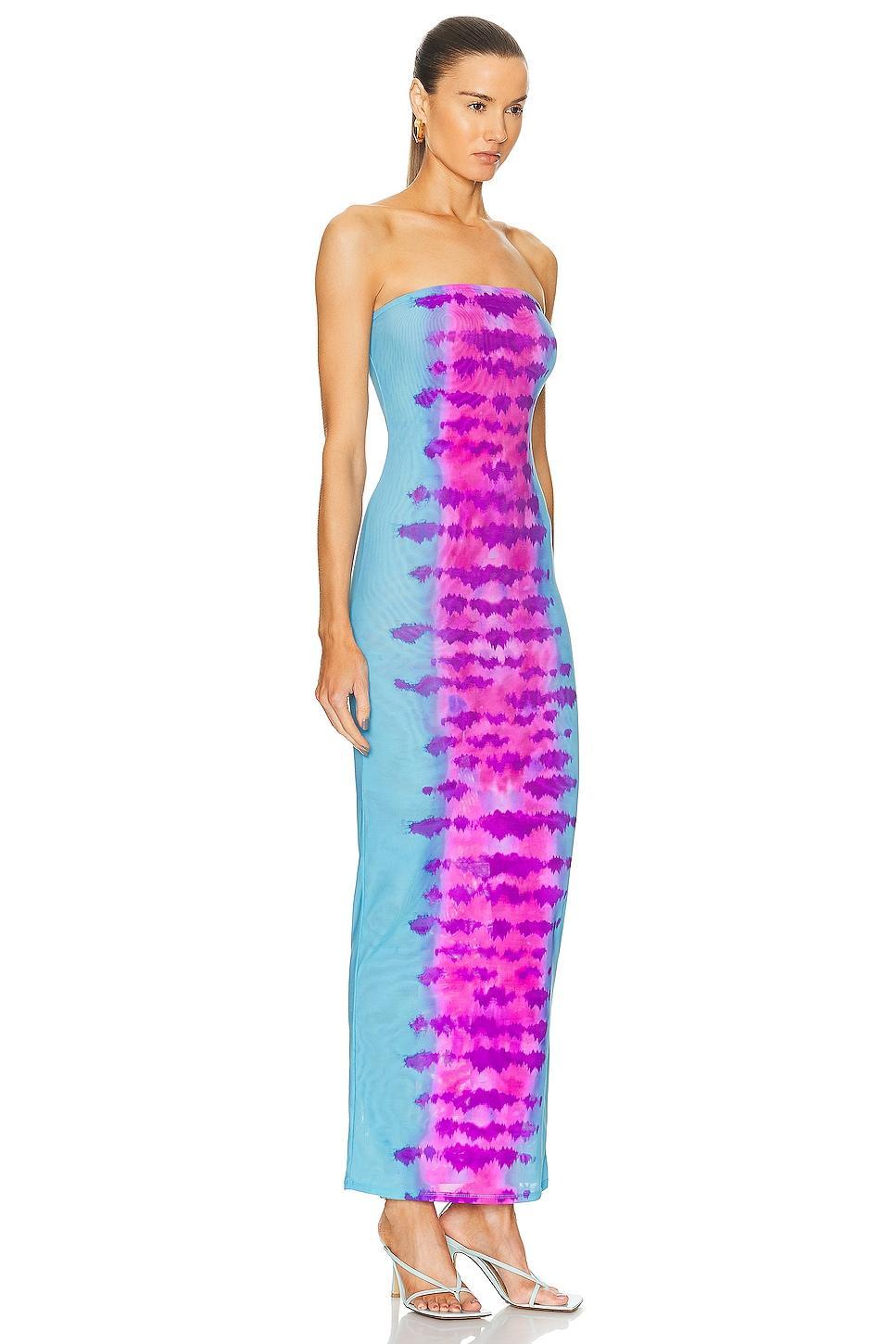 ROCOCO SAND Opal Maxi Dress Purple,Blue. (also in L, XS). Product Image