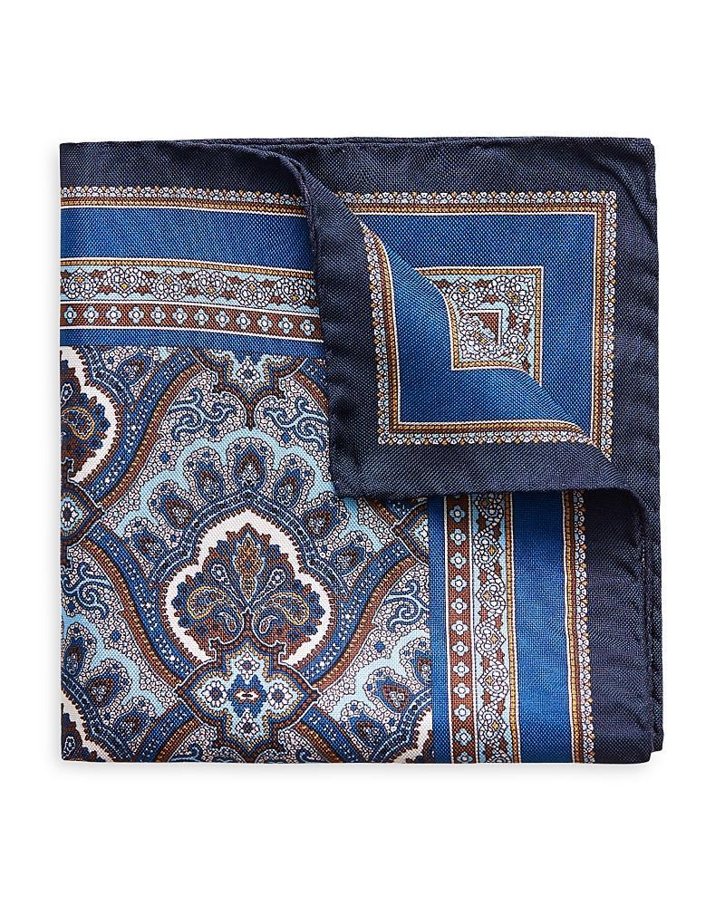 Mens Paisley Silk Pocket Square Product Image