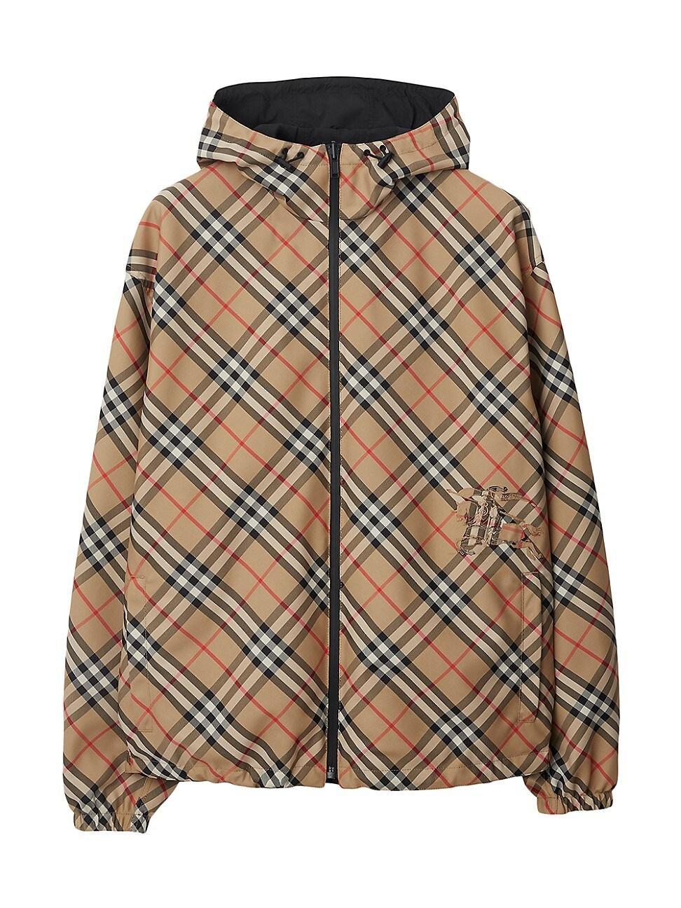 Mens Archive Check Reversible Zip-Up Hooded Jacket Product Image