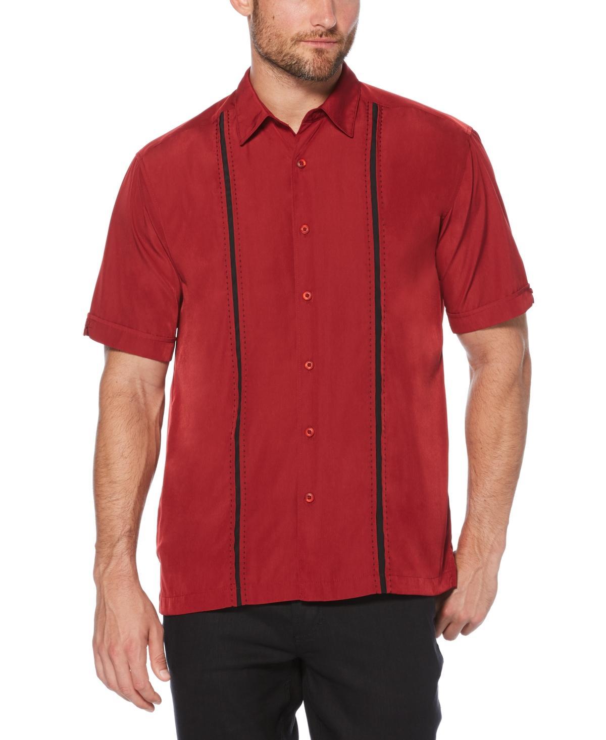 Cubavera Mens Big & Tall Stripe Short Sleeve Shirt Product Image