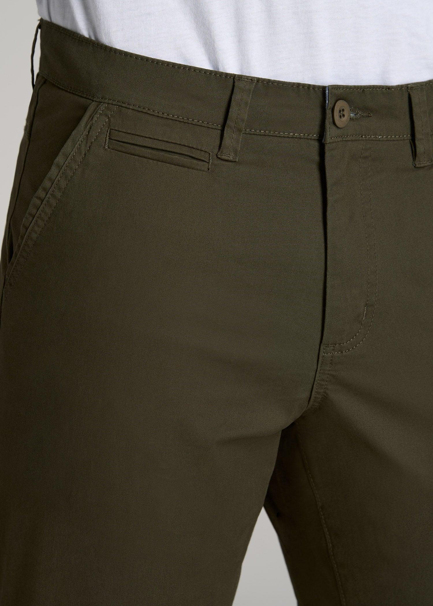 Carman TAPERED Chinos in Camo Green - Pants for Tall Men Male Product Image