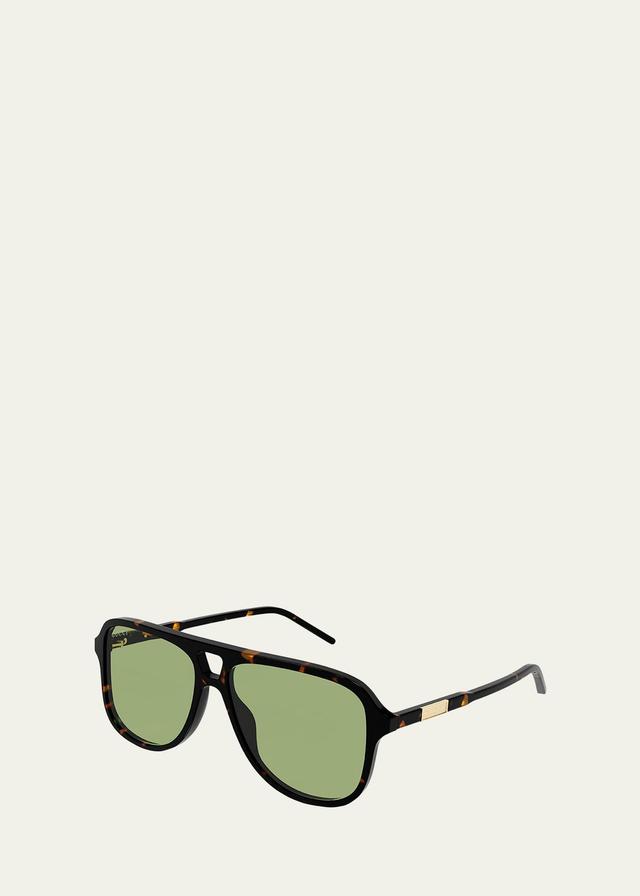 Mens Logo Plaqu Aviator Sunglasses Product Image