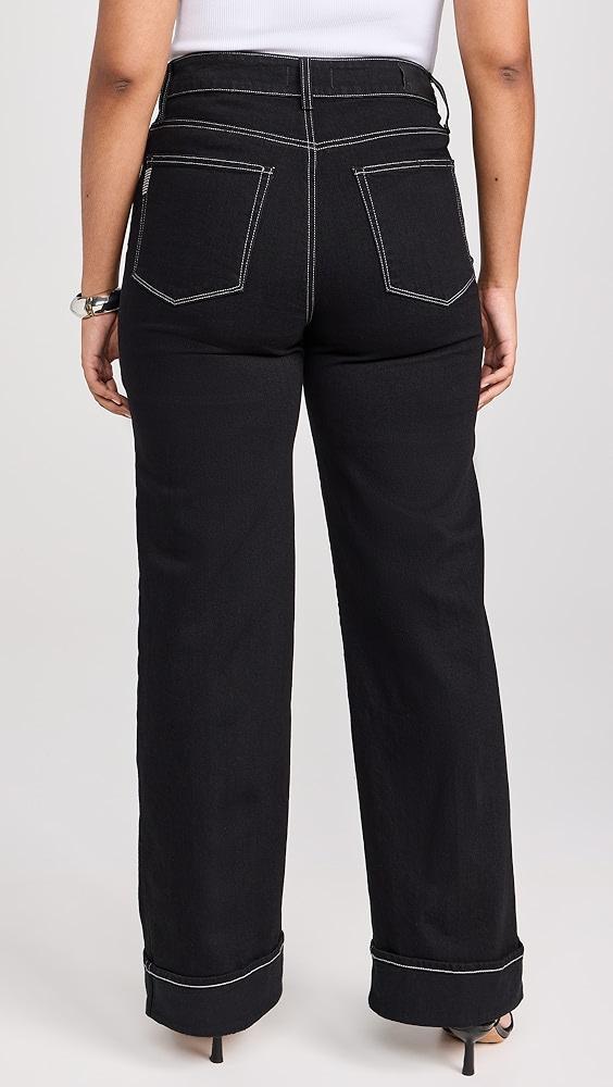 PAIGE Sasha Wide Cuff Jeans | Shopbop Product Image