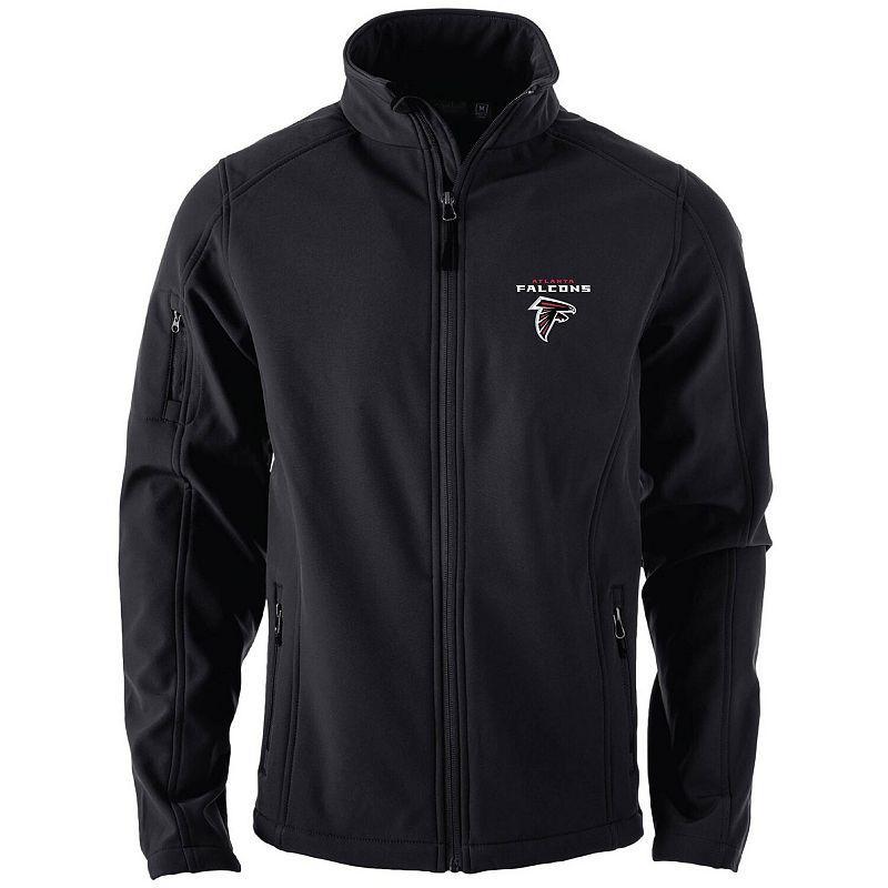 Men's Dunbrooke Black Atlanta Falcons Sonoma Softshell Full-Zip Jacket Product Image