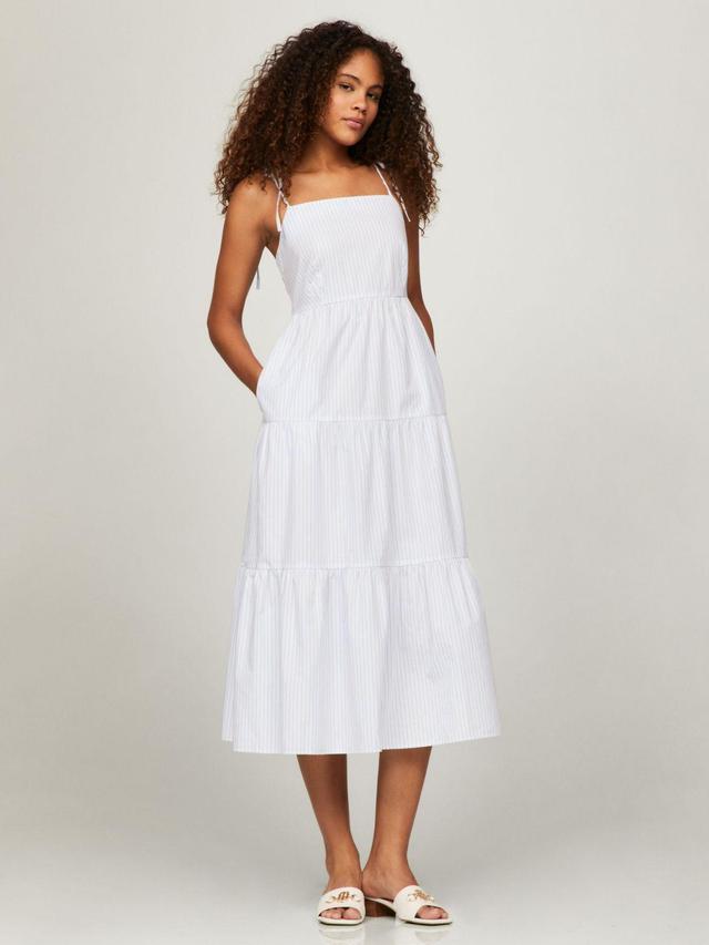 Tommy Hilfiger Women's Tiered Stripe Maxi Dress Product Image