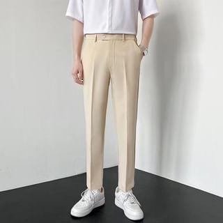 Mid Rise Plain Tapered Dress Pants product image