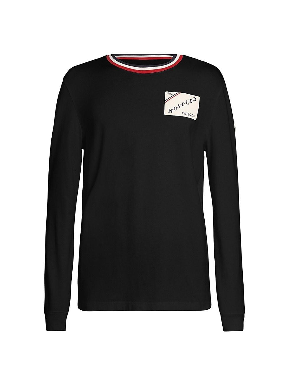 Mens Moncler Man Logo Long-Sleeve T-Shirt Product Image