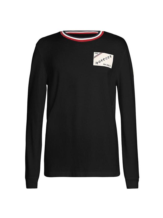 Mens Moncler Man Logo Long-Sleeve T-Shirt Product Image