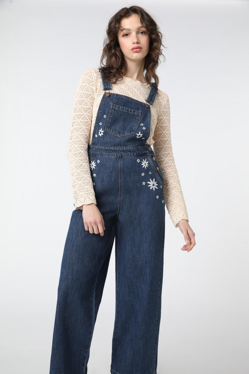 Daisy Days Embroidered Overall Product Image