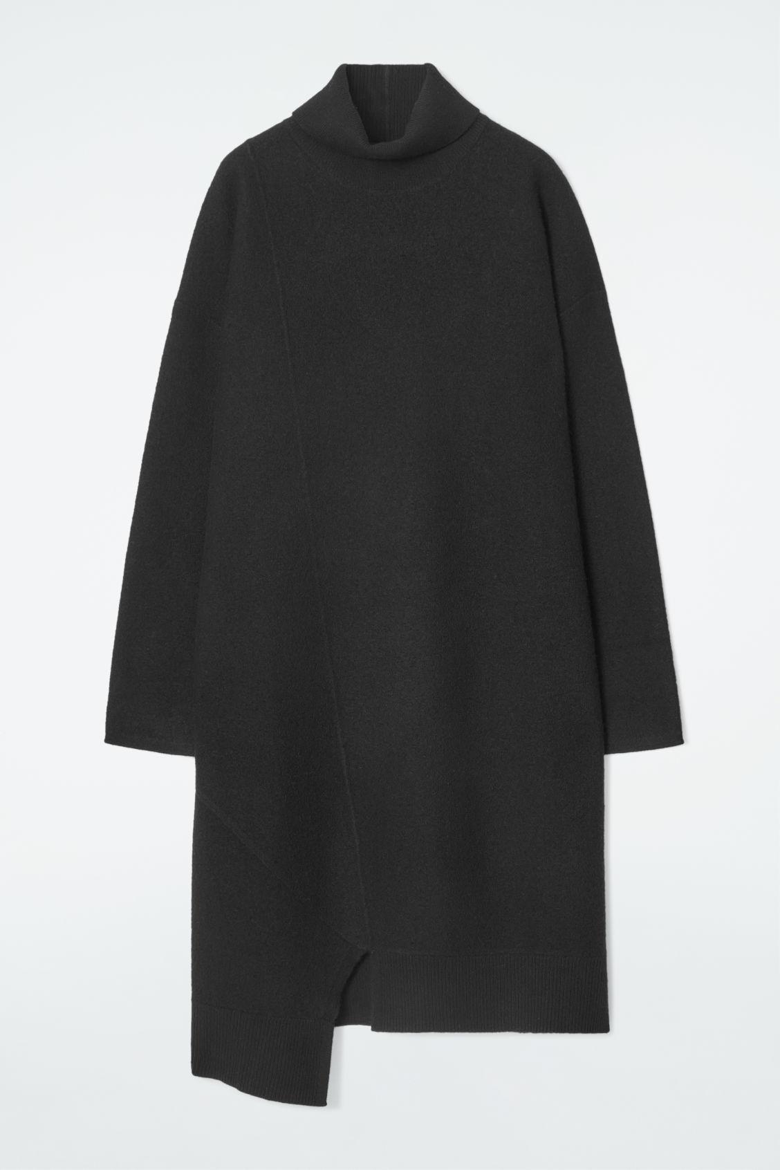 ASYMMETRIC MERINO WOOL DRESS Product Image