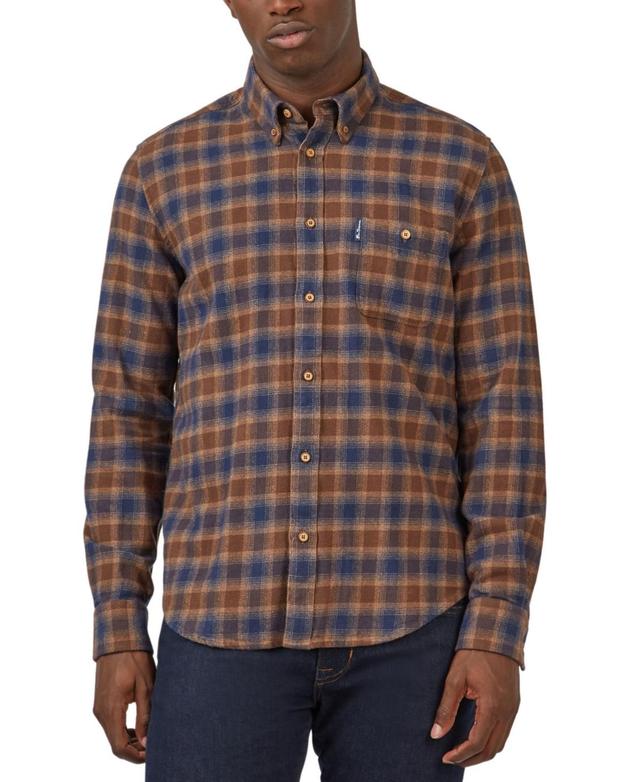 Ben Sherman Mens Brushed Ombre Check Shirt Product Image