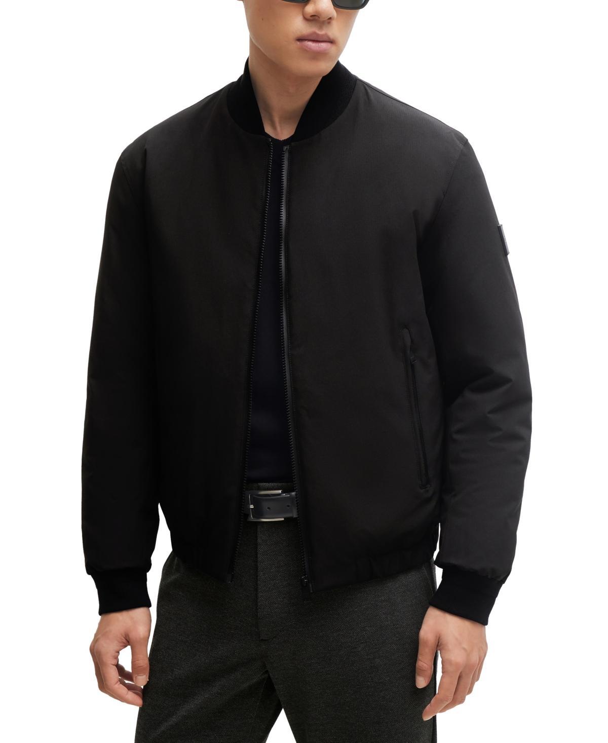 Mens Regular-Fit Jacket in Bi-Stretch Fabric Product Image