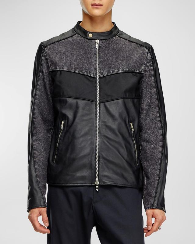 Mens L-Leopol Biker Jacket Product Image