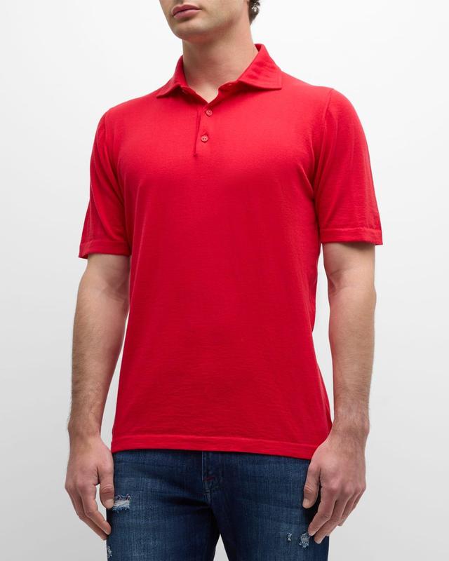 Mens Cotton Polo Shirt Product Image