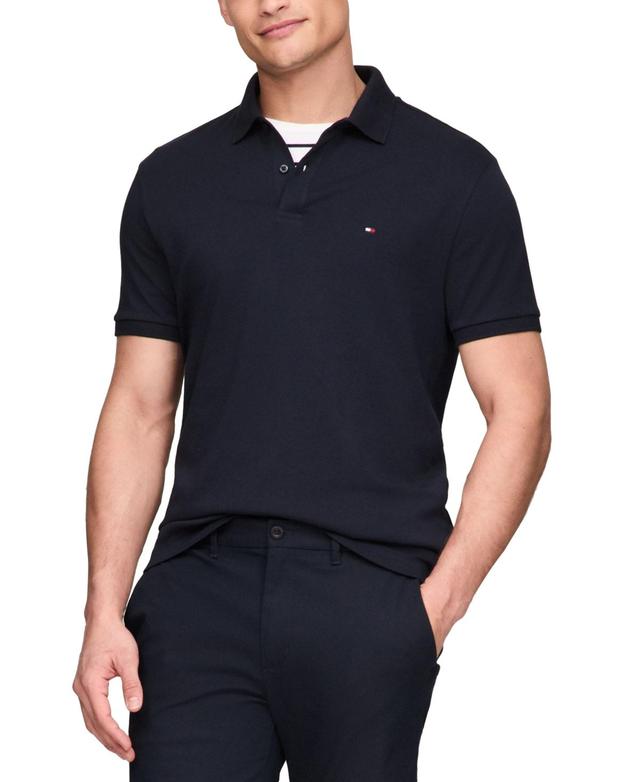 Tommy Hilfiger Mens Regular-Fit Liquid Cotton Polo Shirt Product Image