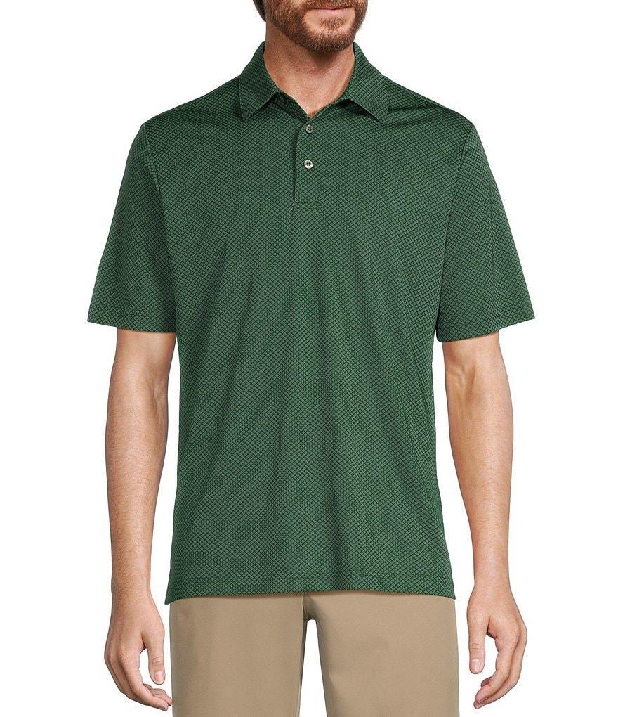 Roundtree & Yorke Performance Short Sleeve Solid Jacquard Polo Shirt Product Image