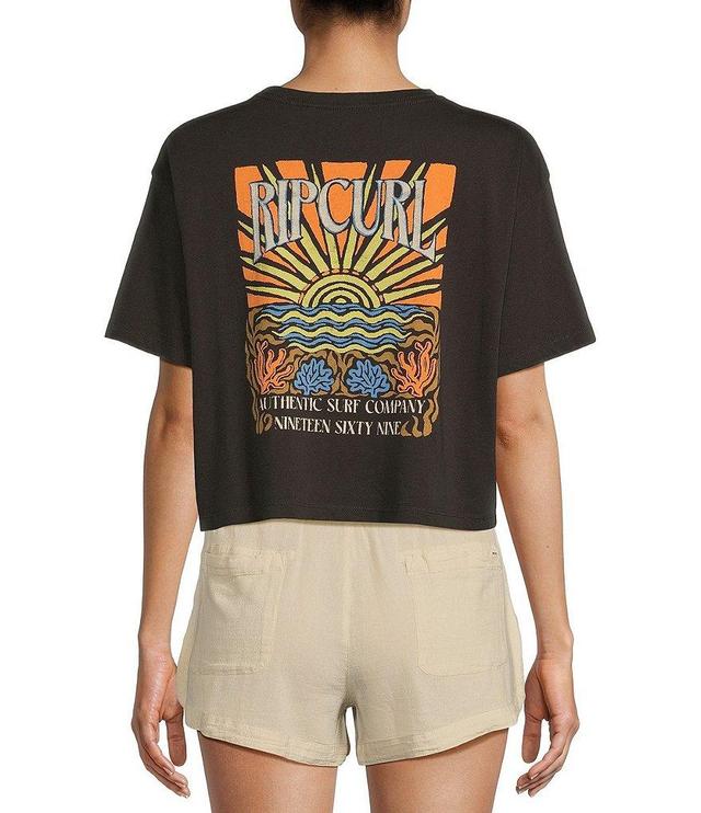 Rip Curl Coral Sands Short Sleeve Cropped Graphic T-Shirt Product Image